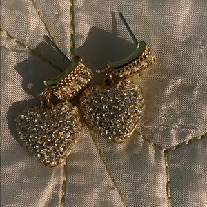 Gold & flashy hearts nwot in gift box